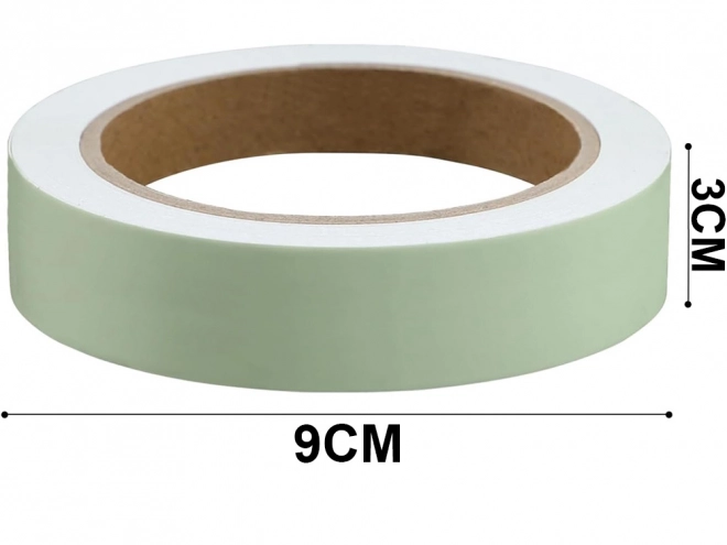 Fluorescerende tape lyser i mørket