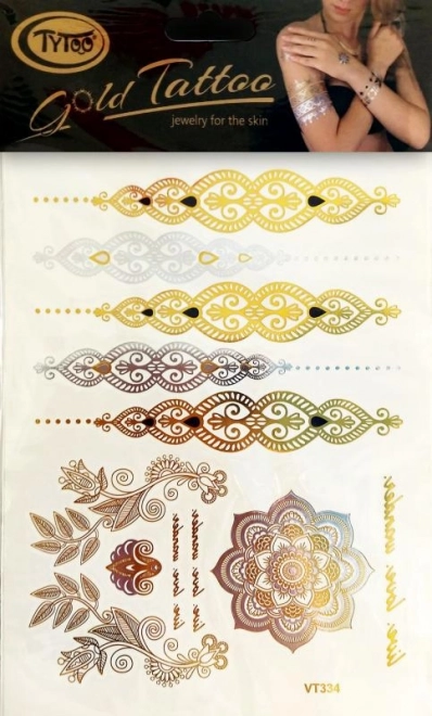 TyToo Gyldne tatoveringer - armbånd – Variant 1