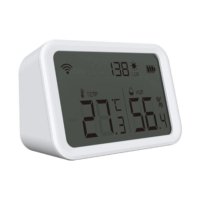 Temperatur- og fugtighedssensor med display og Wi-Fi-tilslutning