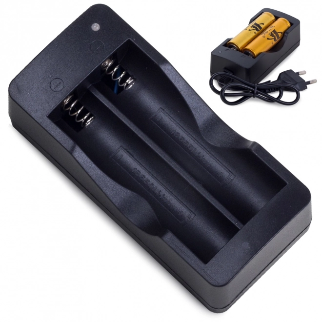 Dobbelt batterioplader 18650