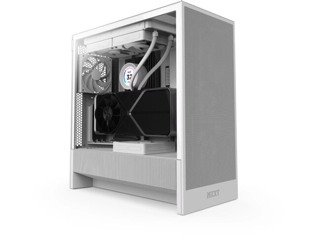 NZXT H5 Flow RGB hvid PC kabinet Midi Tower med vindue