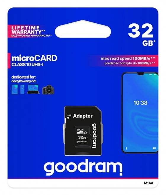 Hukommelseskort Goodram microSD 32GB (M1AA-0320R12)