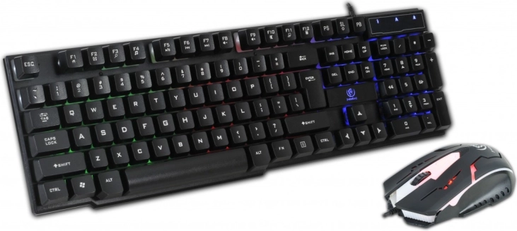 Spil-tastatur og mus med kabel REBELTEC OPPRESSOR
