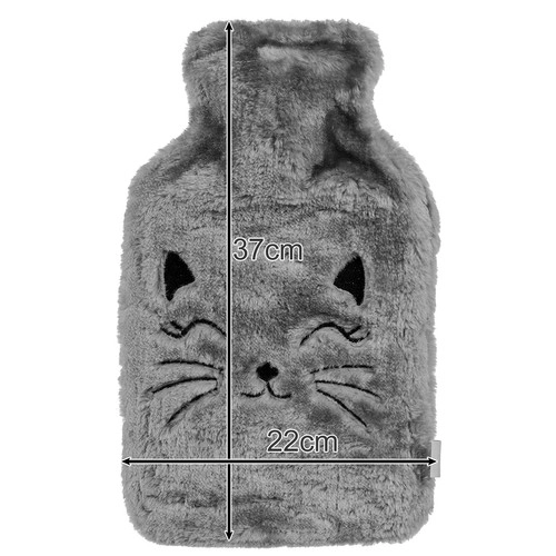 Gummi termofor med betræk 1800ml Ruhhy 24535