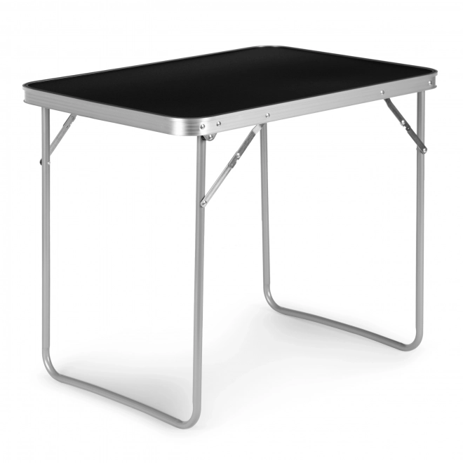 Turistbord sammenklappeligt picnicbord, bordplade 80x60 cm sort