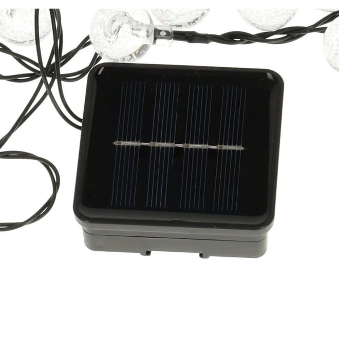 Solcelle have LED-lysrunde form 7m varm hvid