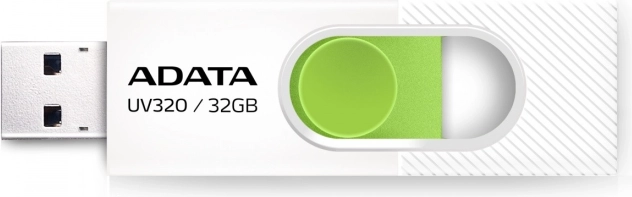 Flashdrev ADATA UV320 32GB USB3.2 Hvid-Grøn