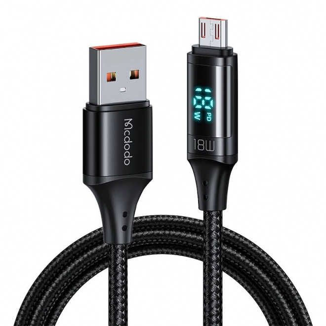 Kabel Mcdodo CA-1070 USB til Micro USB, 3A, 1,2 m (sort)