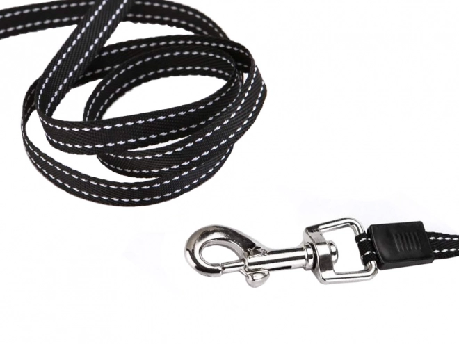 Automatisk hundesnor med lås 5 m 15 kg – Hvid-sort