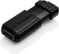 USB-flashdrev Verbatim PinStripe 32GB sort