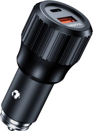 Choetech 63W dual biloplader USB‑C 45 W + USB‑A 18 W sort