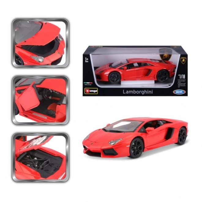 Bburago Lamborghini Aventador 1:18 orange 18-11033