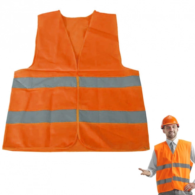 Advarselsvest reflekterende orange XL