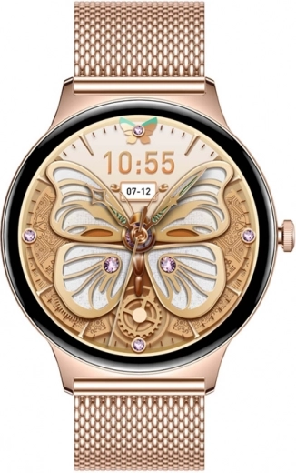 Luksuriøst gyldent design og AMOLED-skærm