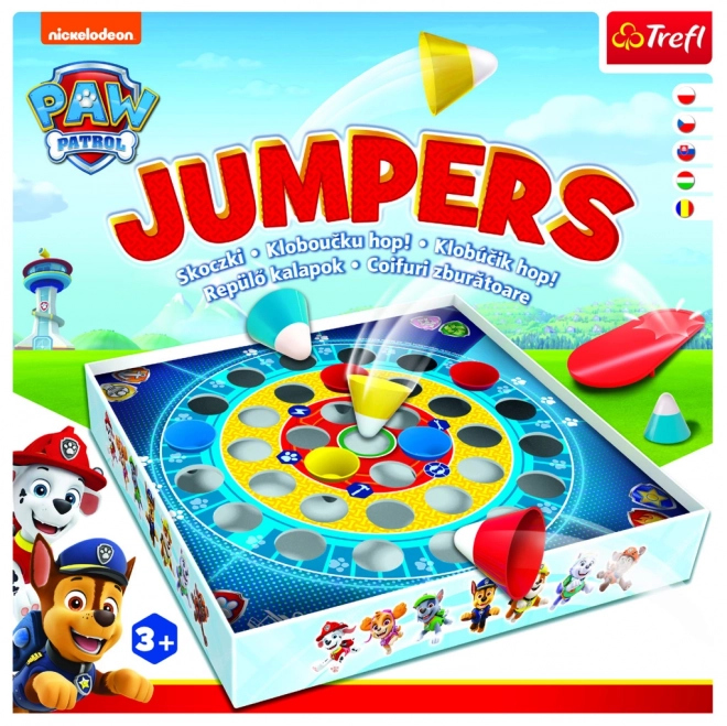 Kasket Hop! Paw Patrol / Vovsepatruljen familiespil i kasse 26x26x4cm