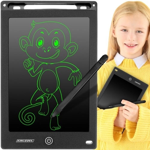 Tegnetablet 8,5" sort KRUZZEL 22454