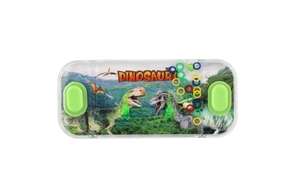 Vandspil puslespil 15,5x7cm plastik dinosaurus 4 typer 24 stk i æske