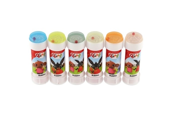 Sæbebobler 60ml Kaninen Bing mix farver i plastikflaske 4x11cm