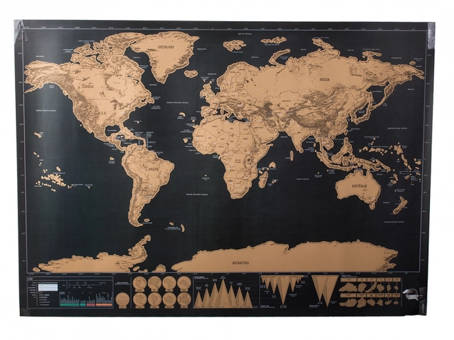 Stor skrab-verdenkort 82 x 59 cm