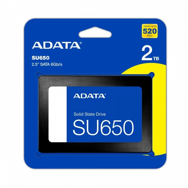 Dysk SSD ADATA SU650 2TB med hastighed 520/450 MB/s