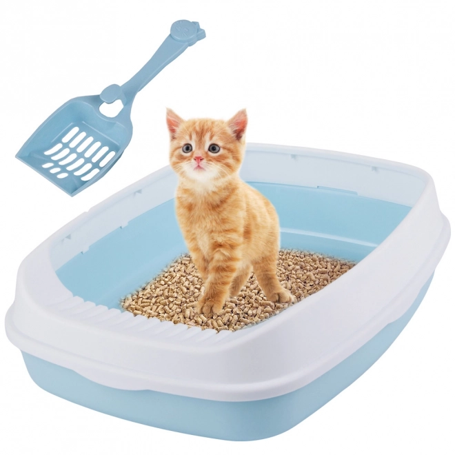 Åben ramme for katte toiletboks med skovl