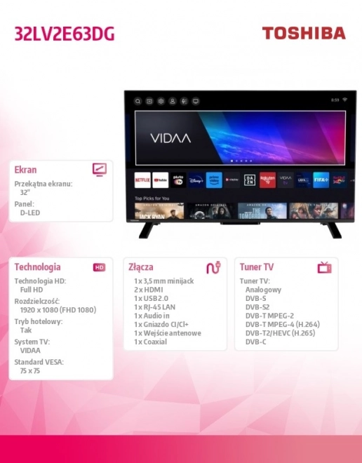 LED TV 32 tommer