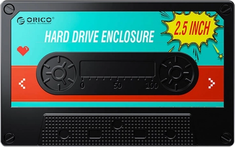 Orico etui til 2,5" HDD/SSD, USB 3.0 5 Gb/s, USB-A til Micro‑B, sort