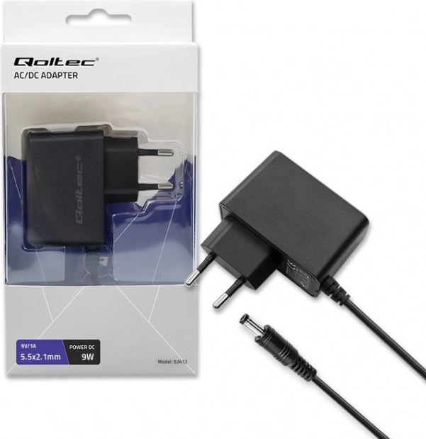 Stikadapter Qoltec 9W 9V 1A