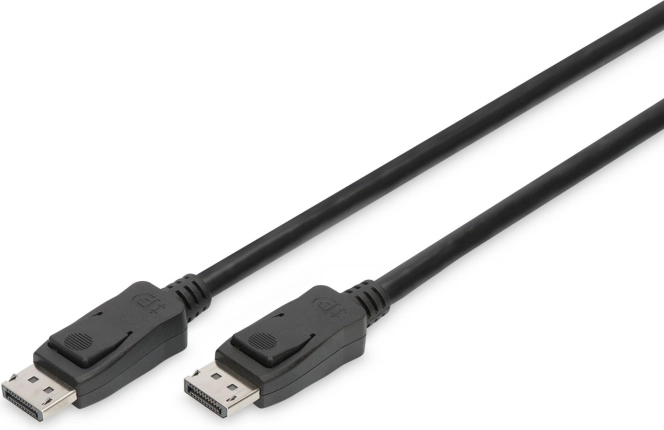 DisplayPort-kabel 8K med lås, 2 m, sort