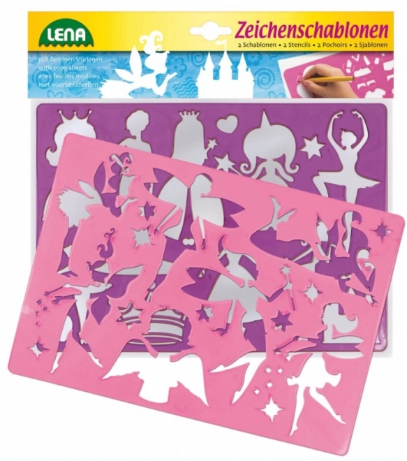 Tegneskabeloner (prinsesser, balletdansere)