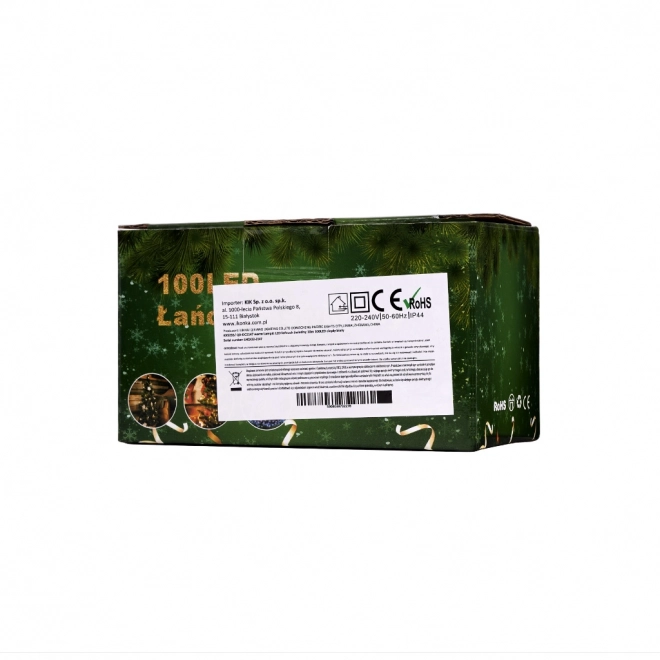 LED lyskæde 10m 100LED varm hvid