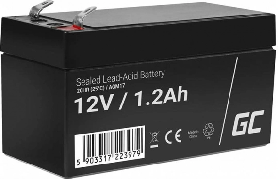 Genopladeligt AGM-batteri 12V 1,2Ah Vedligeholdelsesfrit batteri til UPS ALARM