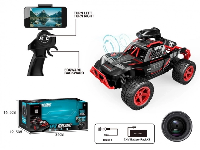 Racer RC bil med kamera
