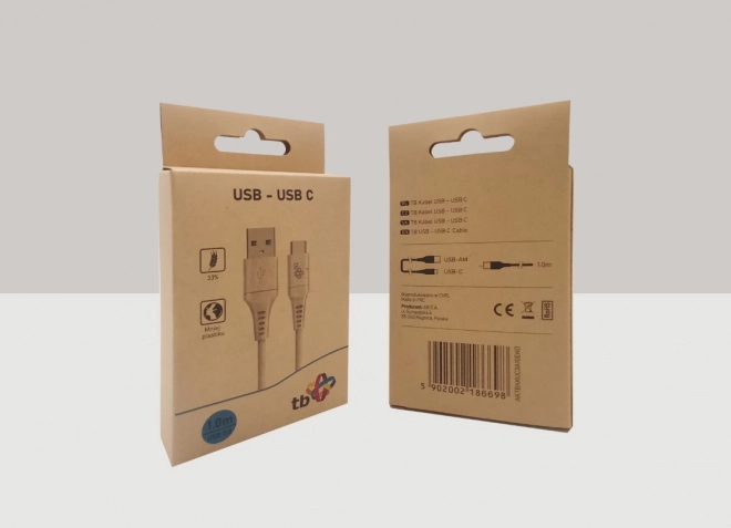 Økologisk USB-C kabel 1m 2.0 3A