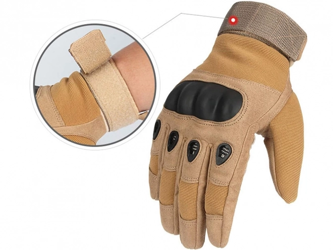 Taktiske handsker XL med beskyttelse af knoerne