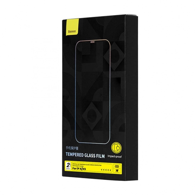 Baseus Crystal hærdet glas 0,3 mm til iPhone X/XS