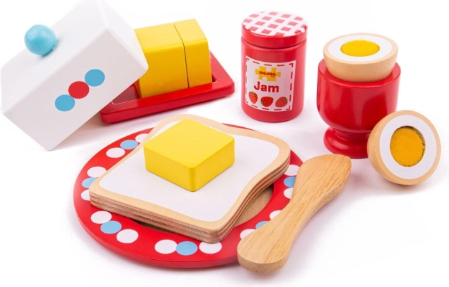 Træ Morgenmadssæt fra Bigjigs Toys