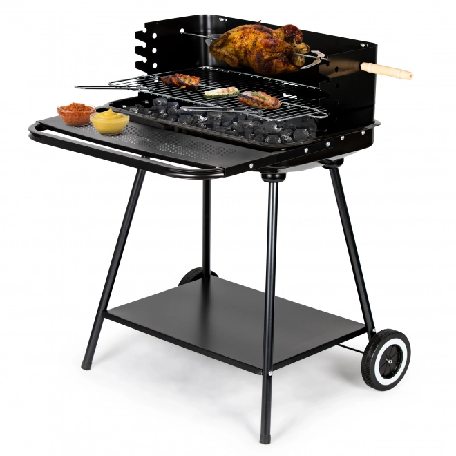Bærbar havegrill med hylde 2 riste SL5434P