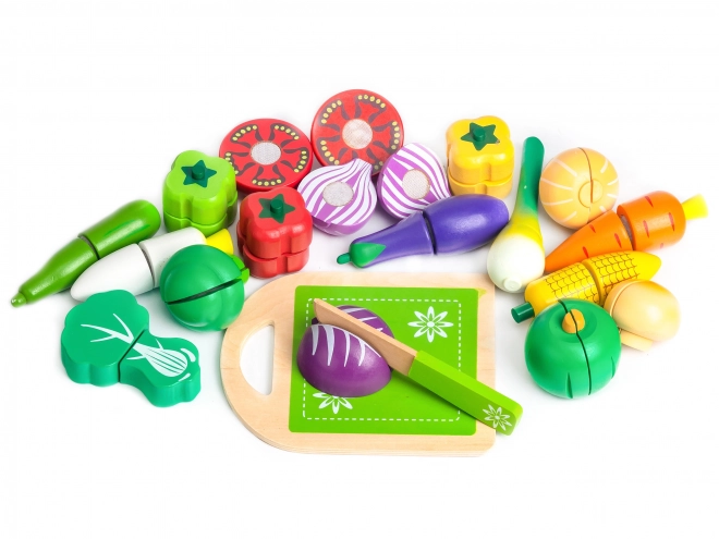 Trægrøntsager til skæring Ecotoys 20 stk