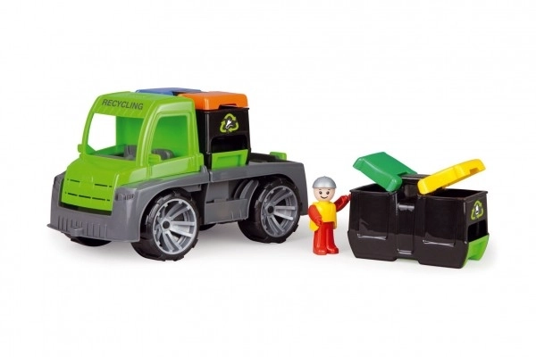 Auto Truxx lastbil med containere med figur plastik 28cm i kasse 39x16x22cm 24m+