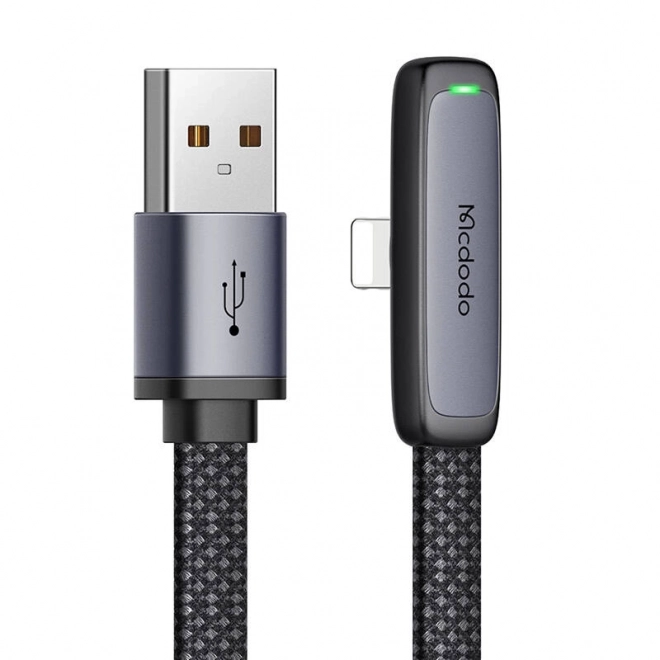 Mcdodo CA-2791 vinklet USB til lynkabel, 1,8 m (sort)