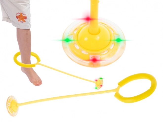 Hula hop ben spring bold lysende LED gul