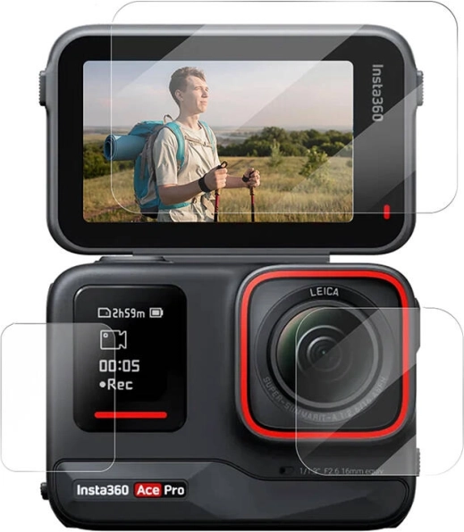Hærdet glasfilm TELESIN til INSTA360 Ace Pro / Ace