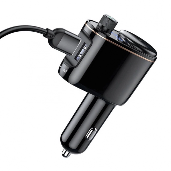 Bluetooth MP3 sender til bil Baseus Sort