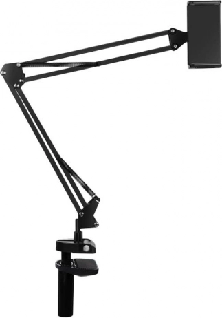 Puluz bordstativ med holder til telefon og tablet – sort