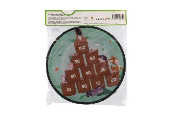 Dobbelt-sidet mål med velcro og bolde 34 cm