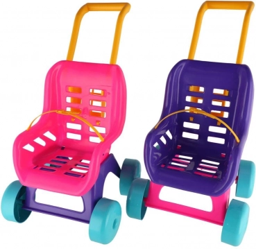 Teddies dukkevogn Buggy Sport pink‑lilla