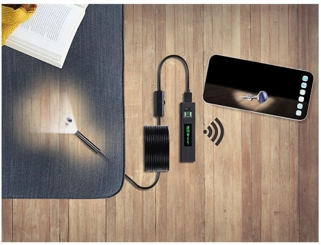 Endoskopisk kamera HardWire 5M 8MM LED WIFI