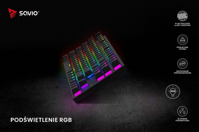 Mekanisk tastatur Savio Tempest X2 RGB Outemu Brown