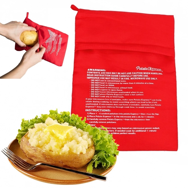 Kartoffellomme til mikrobølgeovn